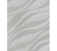 Rasch Sky Lounge 608069 Papier peint intissé Argenté Motif vagues et effet changeant
