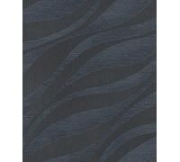 Rasch Sky Lounge 608076 Papier peint intissé Bleu avec vagues et effet changeant