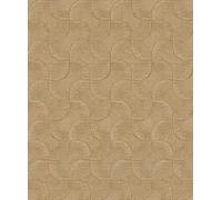 Rasch Sky Lounge 608151 Papier peint intissé uni doré avec motif graphique et effet métallique changeant