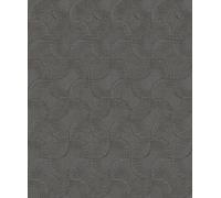 Rasch Sky Lounge 608168 Papier peint intissé uni gris foncé avec motif graphique et effet métallique changeant