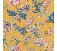 Rasch Sophia 710557 papier peint intissé botanique 0,53 x 10,05 m bleu jaune