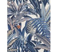 papier peint intissé 689501 papier peint Botanical jungle 53 x 1005 cm Rasch Rhapsody gris bleu