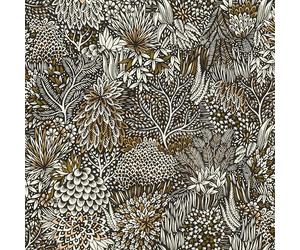 Rasch Symphony 866117 Papier peint intissé avec forêt en noir, blanc, beige et vert-marron, 10,05 m x 0,53 m (L x l)