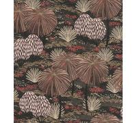 Rasch Symphony 868616 Papier peint intissé avec buissons et arbres en blanc, lilas, beige, rouge, marron vert et gris foncé, 10,05 m x 0,53 m (L x l)