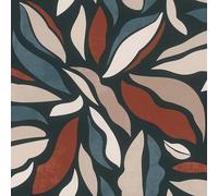 Rasch Symphony 869309 Papier peint intissé aux formes courbes en blanc, beige, taupe, rouge, bleu et noir, 10,05 x 0,53 m (L x l)