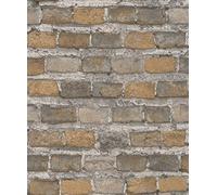 Rasch Tapeten 428056 Papier peint non tissé (industriel) Marron Gris 10,05 m x 0,53 m Factory IV