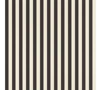 Rasch Tesa Lenny Papier peint autocollant en non-tissé texturé à rayures noires et blanches - Facile à poser - Sans colle - 6 m x 0,53 m