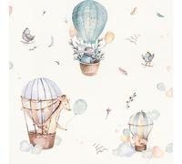 Rasch WTD 300512 Papier peint intissé clair avec motifs enfants Bleu 10,05 m x 0,53 m