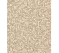 Rasch WTD 315028 Papier peint intissé Beige Motif feuilles de la collection Factory V
