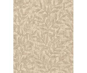 Rasch WTD 315028 Papier peint intissé Beige Motif feuilles de la collection Factory V