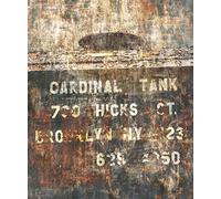 Rasch WTD 429794 Papier peint photo non tissé style industriel avec inscription en rouge/marron 3 x 2,50 m