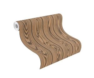 Rasch WTD 499520 Papier peint non tissé Marron effet bois, chêne, grain de bois, moulures, structure