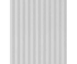 Rasch WTD 515343 Trianon XIII Papier peint intissé avec rayures blanches et argentées 10,05 x 0,53 m