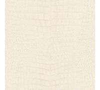 Rasch WTD 751321 Papier peint non tissé avec aspect cuir crocodile blanc crème de la collection African Queen III