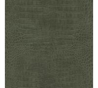 Rasch WTD 751352 Papier peint non tissé avec aspect cuir crocodile Vert de la collection African Queen III