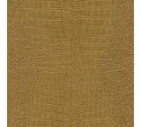 Rasch WTD 751369 Papier peint intissé avec aspect cuir crocodile doré de la collection African Queen III