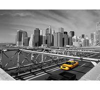Rasch WTD 893052 Papier peint photo non tissé Motif ville de New York Noir et blanc 2,65 m x 3,71 m