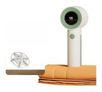 Rase Bouloche Rechargeable 6 Lames Anti Peluches Électrique 3 Vitesses LED pour Vêtements Pull Canapés 1200mAh Vert
