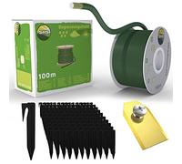 RASENFREUND Câble de délimitation + 300 piquets + 30 lames pour tondeuse robot tondeuse à gazon kit d'accessoires 100 m + 300 + 30 husq vert 100 m