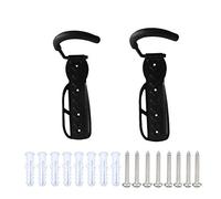 RASENFREUND® Lot de 2 supports muraux pour vélo - Noir - Avec matériel de montage