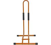 RASENFREUND Support de vélo Easy - Orange - Jusqu'à 6 cm - Jusqu'à 29" - Pieds antidérapants - Support pour vélos/vélos électriques/support d'entretien