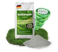 RasenHerz Sable pour gazon Pour un gazon dense et vert petigi | 250 kg pour 1000 m², Amendement du sol, Nutriments, Diabas, Entretien du gazon