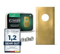 RASENWERK® -Couteaux Robot Tondeuse Grande qualité avec vis adaptées - Lames Rechange universelles - Couteaux Rechange pour Worx, LandXcape, Zoef Robot et Einhell - Lot 30 Couteaux Robot Tondeuse