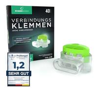 RASENWERK® - Lot de 40 connecteurs de câble pour robot tondeuse - Bornes de connexion étanches avec gel - Compatible avec Gardena, Husqvarna, Worx