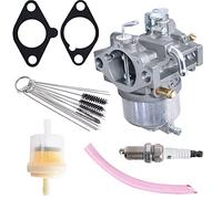 raseparter 15003-2509 Carburateur 2 temps de rechange pour Kawasaki Mule 2500 2510 1996-1999 Mule 2520 1997-2000 Assemblée de carburateur avec joints de nettoyage carbone Dirt Jet Kit d'outils