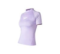 Rashguard Femme Essentiel S/S, S - Bonbon Dur/Blanc