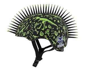 Raskullz Fit System-Casque T-Rex Bonez Mohawk, 48-52 cm, Jeunesse Unisexe