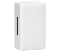 RASMACOR Sonnette musicale DING-DONG | Carillon filaire Ding Dong | Style moderne - Taille réduite 120 x 70 x 38 mm | Couleur blanche | Grande puissance sonore 80 dB 230 V