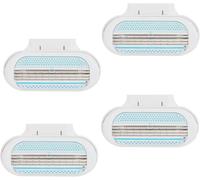 Rasoio Donna Rasoirs jetables femme à 4 lames de qualité en acier inoxydable - Lot de 4 Pochettes de 4(Q739)