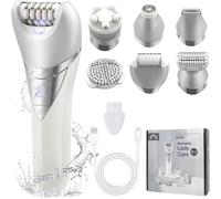 Rasoir 7 En 1 Pour Femme Lady Shaver Étanchéité Ipx7 Écran Lcd Rasoir Intime Tondeuse Corporelle Rasoir Électrique Pour Le Corps Et Le Visage Chargement Usb