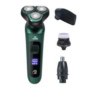 Rasoir À Barbe Électrique - Tondeuse Sans Fil À Tête Flottante 3D, Appareil De Toilettage Rechargeable Avec Écran LCD, Tondeuse À Cheveux De Précision | Visage Moustache Favoris Cou Pour Visage, Moust