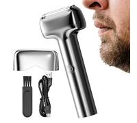 Rasoir à barbe rechargeable - Rechargeable sec et humide,Rasoir à barbe électrique à tête à feuille - Pour voyage camping randonnée maison dortoir père petit ami mari amis