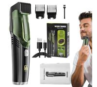 Rasoir à Barbe Sous Vide Rasoir Electrique Rasoir à Moustache Etanche IPX6 avec 2 Peignes Tondeuse Rechargeable Rasoir Portable Moustache Coupe Poil Visage Toilette