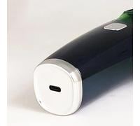 Rasoir à barbe sous vide, rasoir électrique, tondeuse à gazon étanche IPX6 avec 2 peignes, portable, rechargeable pour moustache, favoris, poils du visage