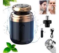 Rasoir a Capsules, Rasoir à Capsule, 2-in-1 Portable Mini Capsule Shaver, Capsule Razor Mini Portable Electric Shaver, Capsule Razor, Capsule Rasoir, Mini Rasoir Electrique Homme (Black)