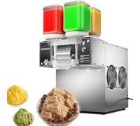 Rasoir à glace, 1200 W, machine commerciale à flocons de neige avec refroidissement par vent, vitesse de rasage réglable pour bingsu, desserts, smoothies