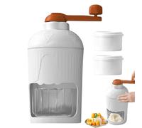 Rasoir à neige manuel, rasoir manuel avec manivelle - Brise-grêle portable pour smoothies - Machine à glace pilée compacte avec bol cube pour une utilisation dans la cuisine,