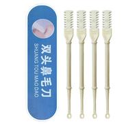 Rasoir à poils de nez, coupe-poils de nez électrique Comment utiliser Coupe-poils de nez Double tasse Coupe-cheveux pour le nez, lièvre de nez Lot de 4, tondeuse à cheveux rotative à 360 degrés