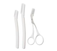 Rasoir à Sourcils pour Femmes - Manuel Acier Inoxydable de Précision | Rasoir À Barbe Avec Ciseaux À Sourcils | pour Entretien Poils Visage Rasage Quotidien Voyage Maison