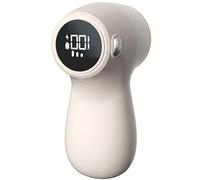 Rasoir à Tissu Portable avec Lame en Acier Inoxydable à 6 Lames et Moteur Haute Vitesse, Batterie au Lithium 1400 mAh avec écran LCD pour éliminer Les Peluches et Les Bouloches White