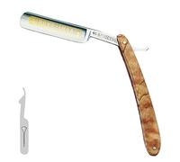 DOVO Rasoir de Barbe Inox - Coupe choux en acier inoxydable - 5/8 Inch - tête ronde - affûtage en creux - Navaja de barbero DOVO Solingen