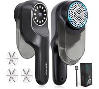 Rasoir Anti Bouloche Électrique avec Écran LCD Rechargeable pour Retirez les Boules de Poils Rapidement