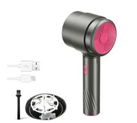 Rasoir Anti Bouloche Électrique,Depelucheur pour Manteau Tissé Pull Tapis,Rasoir de Peluches Puissant Portable USB-Argent Rouge