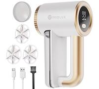 Rasoir Anti-Bouloche Électrique WiredLux - Machine Anti Peluche Rechargeable pour Vêtement & Maison - Appareil Coupe Bouloches à 3 Vitesses, Lame à 6 Branches, Écran LED, Câble USB, Dual Protection