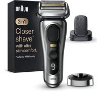 Braun Rasoir Electrique Hommes Series 9 PRO+ 9467cc, Etanche, Lame ProLift, Tondeuse Pro Trimmer Pour Rasage De Précision, Kit Barbe Homme Avec 5 Eléments De Rasage, Coffret Avec Station De Nettoyage