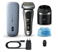 Braun Rasoir Electrique Hommes Series 9 PRO+ 9577cc, Etanche, Lame ProLift, Tondeuse Pro Trimmer Pour Rasage De Précision, Kit Barbe Homme Avec 5 Eléments De Rasage, Coffret Station De Nettoyage, Etui